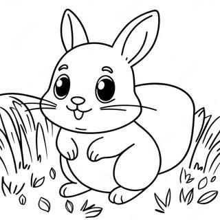 Page A Colorier De Chinchilla Mignon Jouant Dans Lherbe 23804-21956