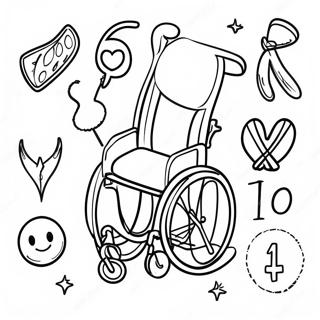 Page A Colorier Des Symboles Colores De Sensibilisation Au Handicap 23864-22004