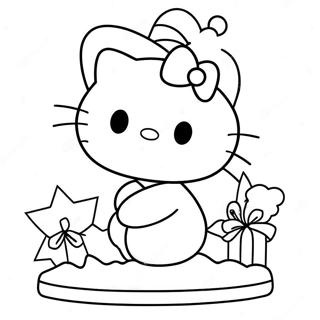 Page A Colorier Joyeux Noel Hello Kitty 23873-22008