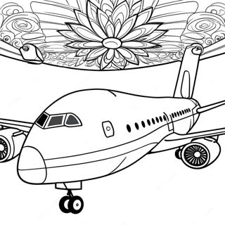 Page A Colorier Avion 747 23893-22023