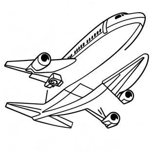 Page A Colorier Avion 747 En Vol 23894-22026