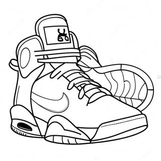 Page A Colorier Chaussure De Basketball 23913-22038