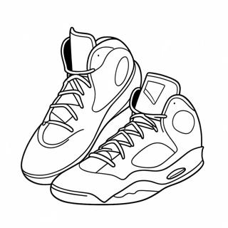 Page A Colorier Chaussure De Basketball 23913-22039