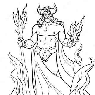 Page A Colorier Hades Avec Des Flammes 23944-22068