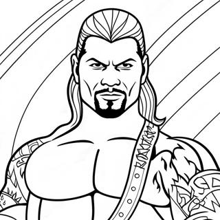 Page A Colorier Lutteur Wwe En Costume Colore 23954-22075