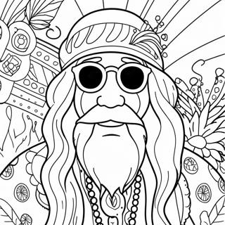 Page A Colorier Hippie Stoner 24033-22135