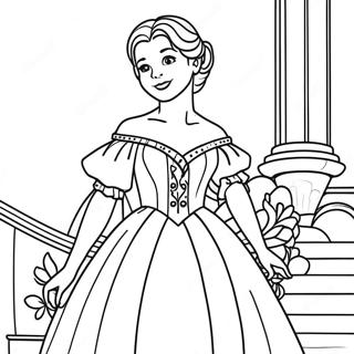 Page A Colorier Anastasia En Belle Robe 24044-22146