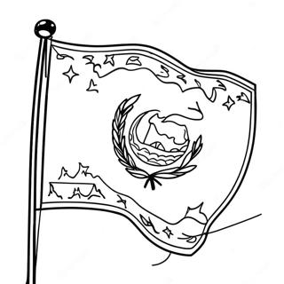 Page A Colorier Du Drapeau Du Salvador 24093-22183