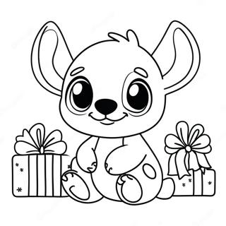 Mignon Stitch Noël Pages À Colorier