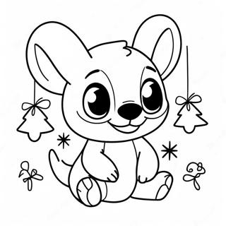 Page A Colorier De Stitch Mignon Pour Noel 2411-1971