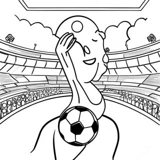 Page A Colorier De Match De Football De La Coupe Du Monde Passionnant 24125-22202