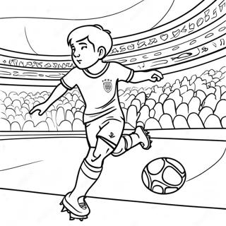 Page A Colorier De Match De Football De La Coupe Du Monde Passionnant 24125-22204