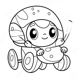 Page A Colorier Du Personnage Buggy Huggy Mignon 24135-22210