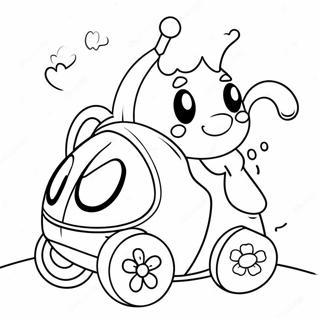 Page A Colorier Du Personnage Buggy Huggy Mignon 24135-22212