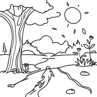 Page A Colorier De Poesie Sur La Nature 24205-22268