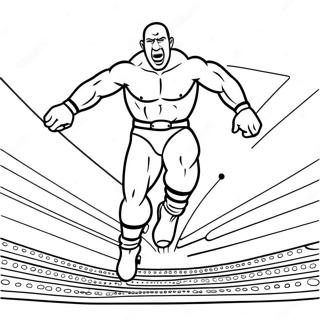 Page A Colorier Relie Les Points De Lutteur Wwe Sautant 2422-1982