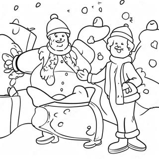 Vacances De Noël Pages À Colorier