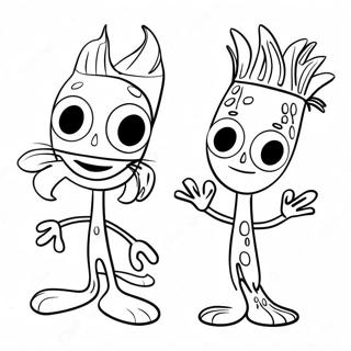 Page A Colorier Forky 24314-22351