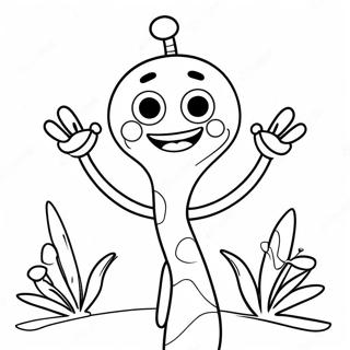 Page A Colorier De Forky Heureux Avec Un Sourire 24315-22353