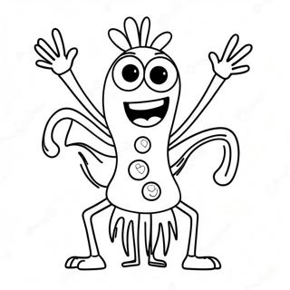 Page A Colorier De Forky Heureux Avec Un Sourire 24315-22355