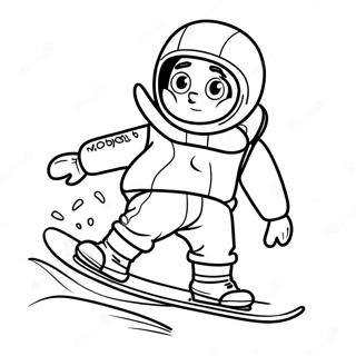 Page A Colorier De Snowboard 24334-22367