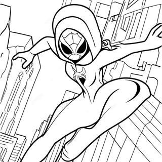 Page A Colorier Pose Daction De Spider Gwen 24394-22414