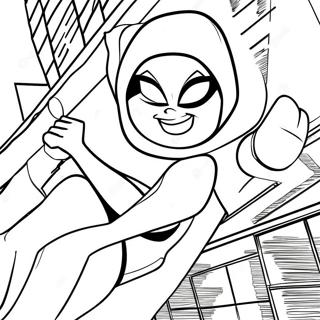 Page A Colorier Pose Daction De Spider Gwen 24394-22415