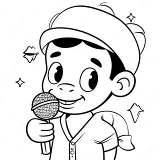 Page A Colorier Lil Baby Avec Microphone 24425-22443