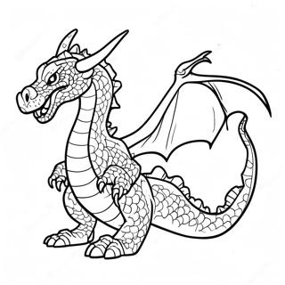 Page A Colorier Dragon De Feu 24434-22448