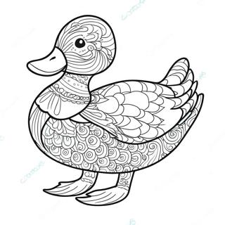 Canard En Papier Pages À Colorier