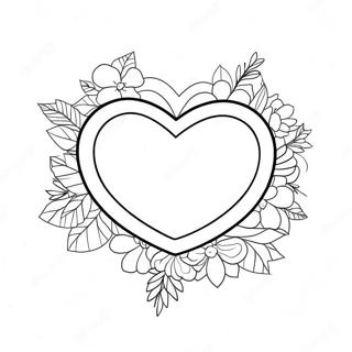 Page A Colorier De Coeur Mignon Pour La Saint Valentin 24505-22508