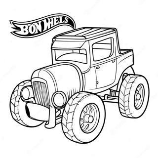 Page A Colorier De Bone Shaker Hot Wheels 24635-22598