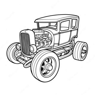 Page A Colorier De Bone Shaker Hot Wheels 24635-22599