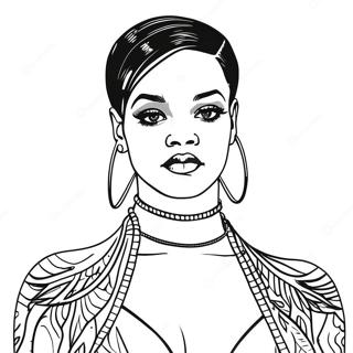 Page A Colorier De Rihanna 24685-22638