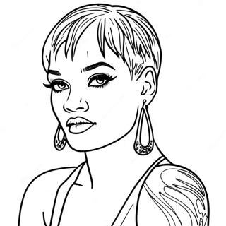 Page A Colorier De Rihanna 24685-22639