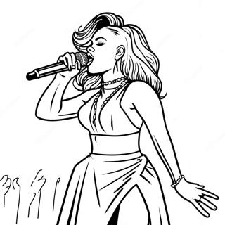 Page A Colorier De Rihanna En Performance Sur Scene 24686-22642