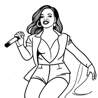 Page A Colorier De Rihanna En Performance Sur Scene 24686-22643