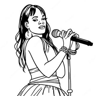 Page A Colorier De Rihanna En Performance Sur Scene 24686-22644