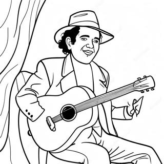 Page A Colorier Divan Cornejo Avec Guitare 24766-22705