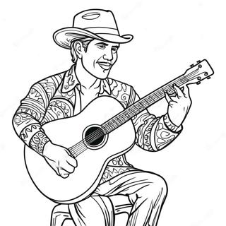 Page A Colorier Divan Cornejo Avec Guitare 24766-22708