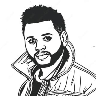 The Weeknd Pages À Colorier