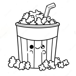 Page A Colorier De Seau De Popcorn Et Soda 24816-22748