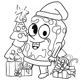 Page A Colorier De Noel De Spongebob 2482-2018