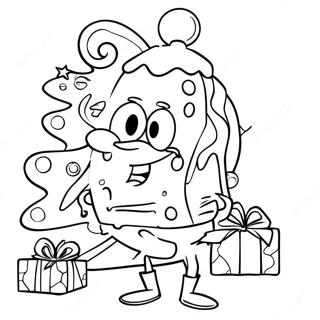 Page A Colorier De Noel De Spongebob 2482-2020