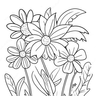 Page A Colorier De Fleurs Dete 24835-22758