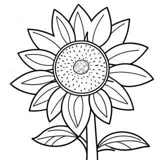 Page A Colorier De Tournesol Eclatant 24836-22761