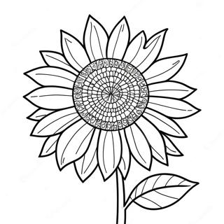 Page A Colorier De Tournesol Eclatant 24836-22762