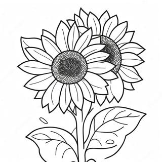 Page A Colorier De Tournesol Eclatant 24836-22763