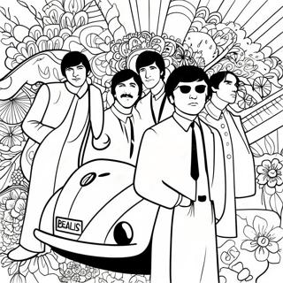 Dessin A Colorier Des Couvertures Dalbum Colorees Des Beatles 24896-22810