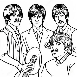 Dessin A Colorier Des Couvertures Dalbum Colorees Des Beatles 24896-22812